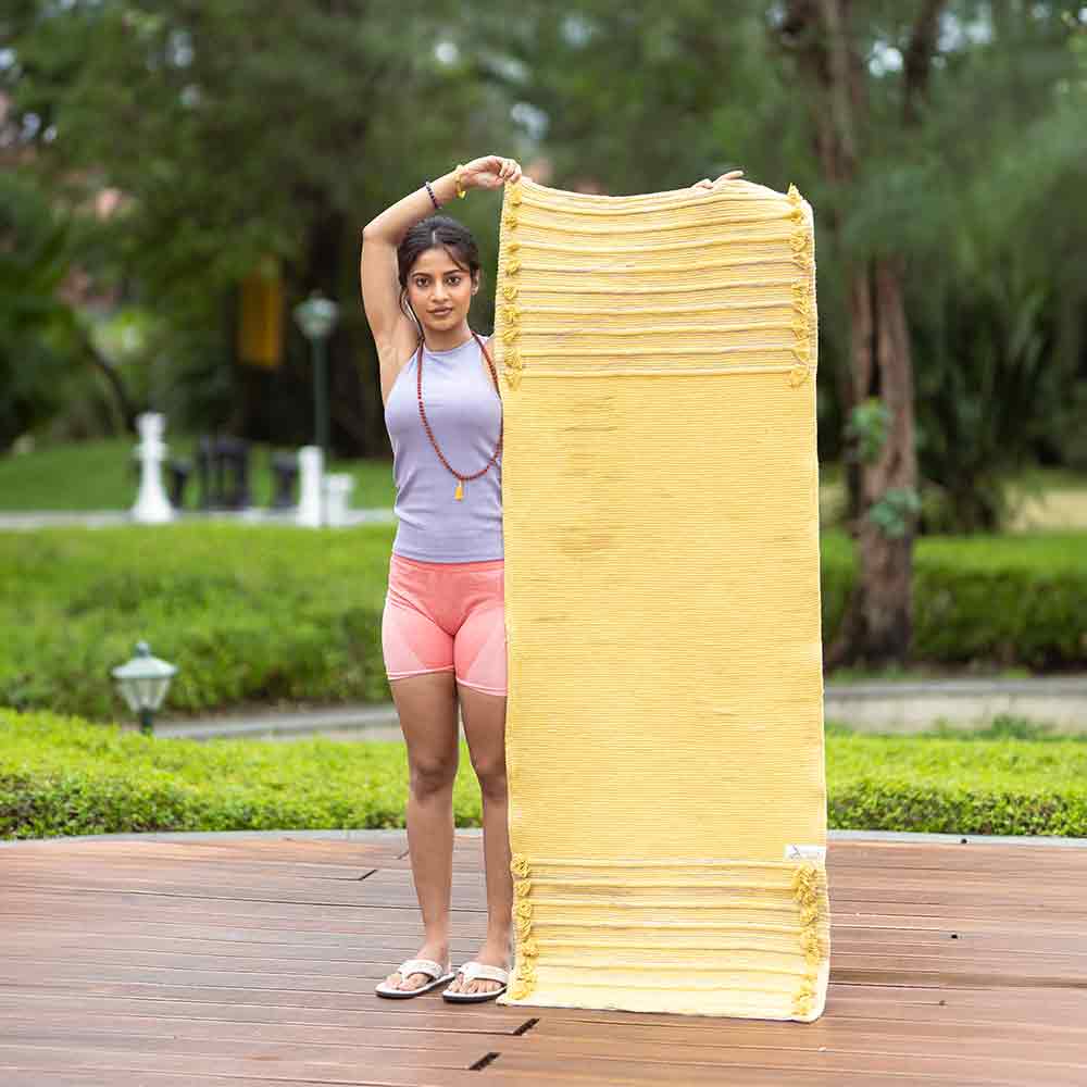Ayurastha - Herbal Dyed Organic Cotton Yoga Mat