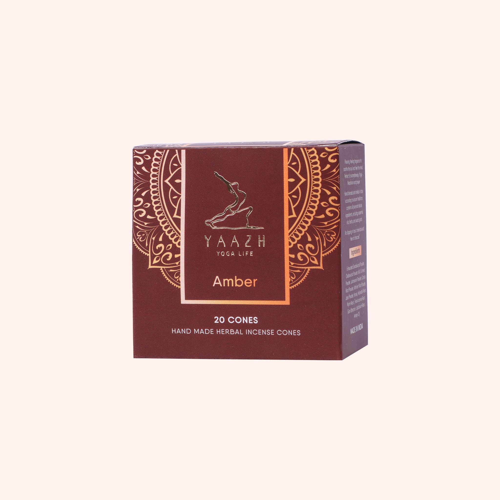 Amber Natural Incense Cone