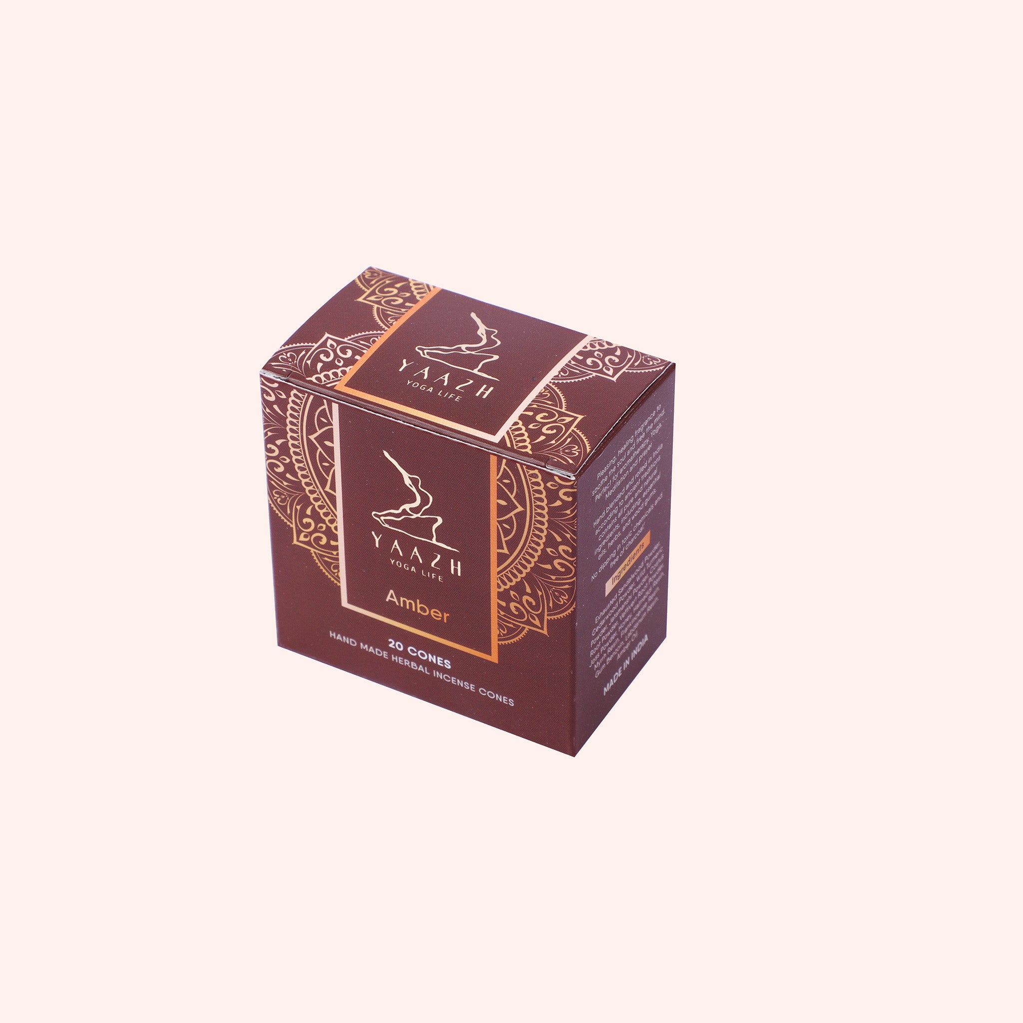 Amber Natural Incense Cone