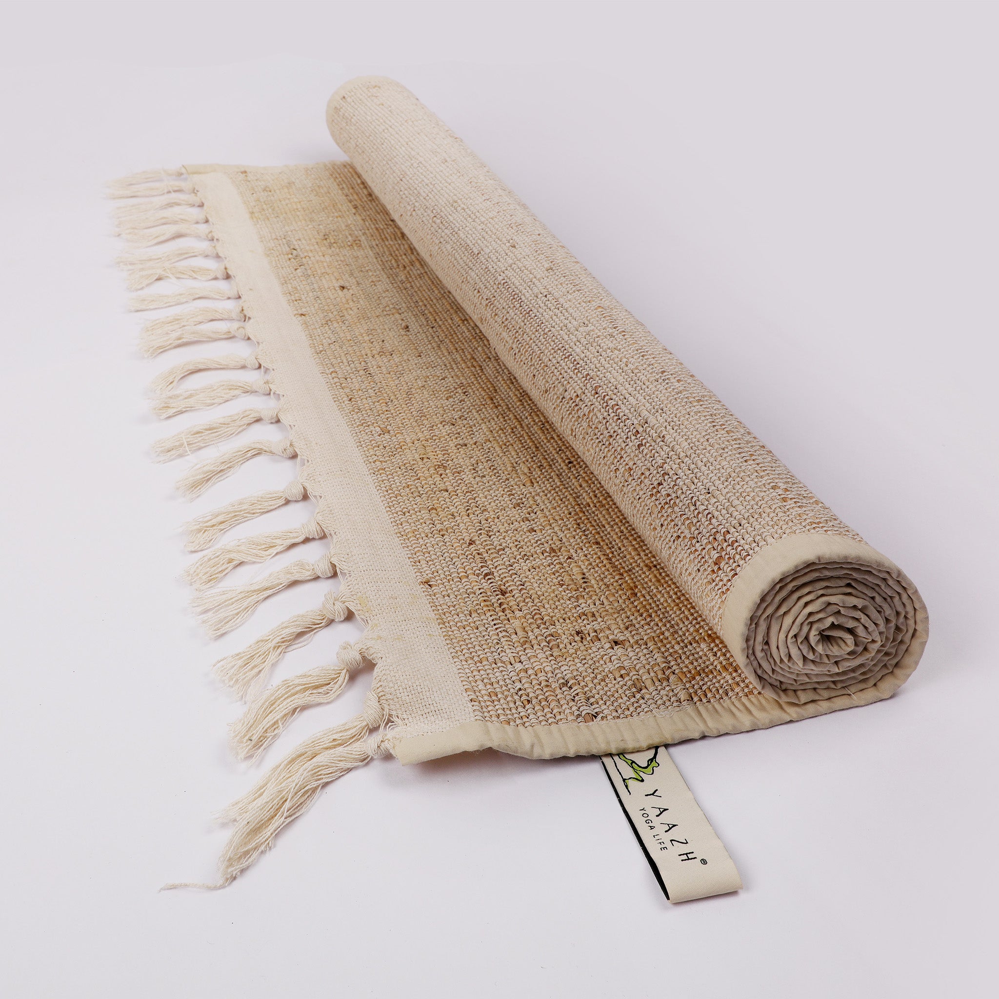 Handwoven Premium Natural Banana Fiber Antiskid Mat for Yoga and